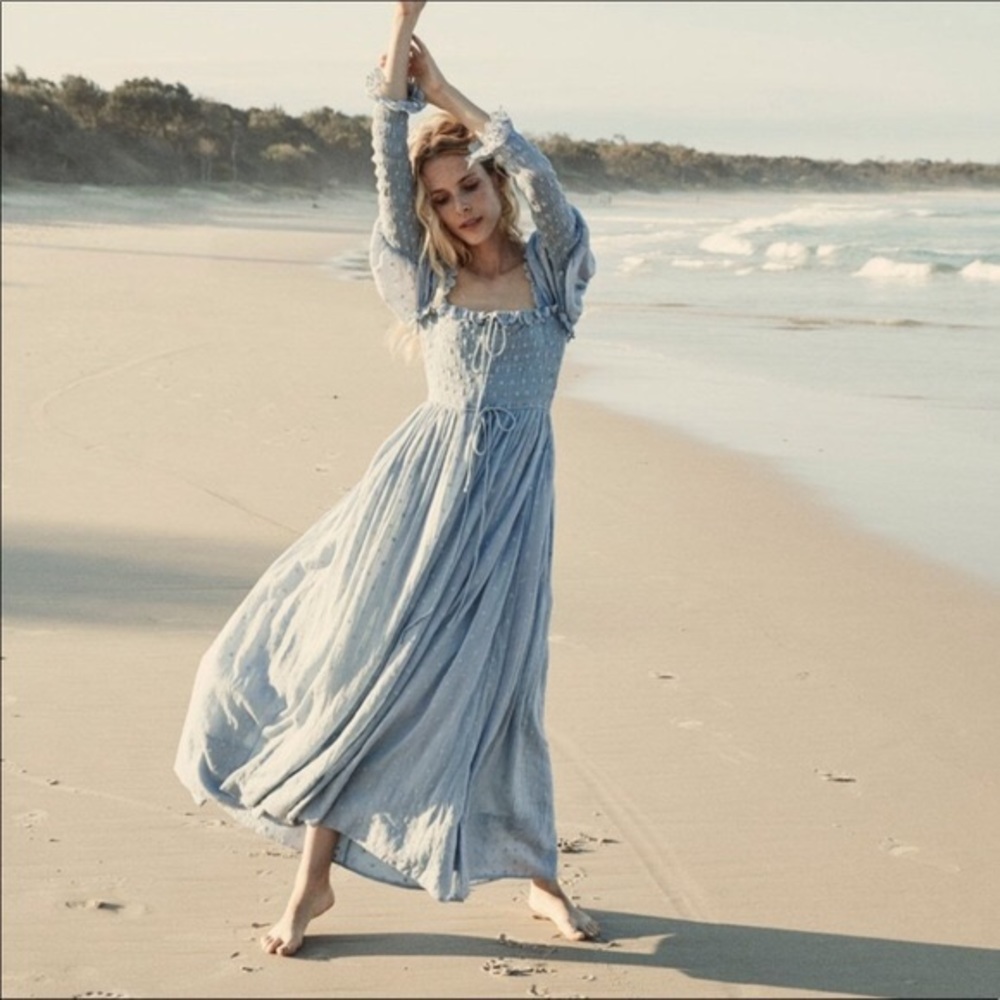 Doen Bijou Dress Small French Blue